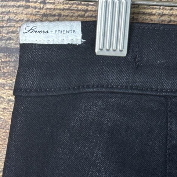 Lovers + Friends Denim Jesse High Rise Skinny Jeans Black SZ 30 - Picture 7 of 12